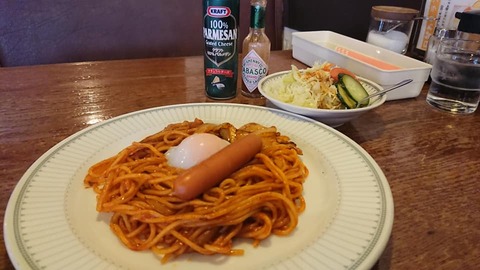 ワールド戸畑ナポリタン+サラダ