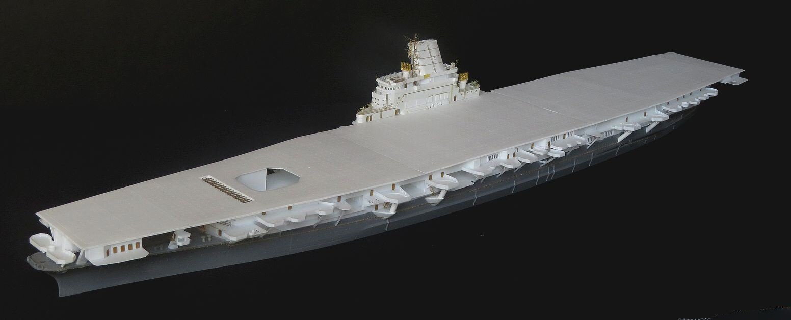 1/350 空母「信濃」ホワイトモデル完成 : 特選空母