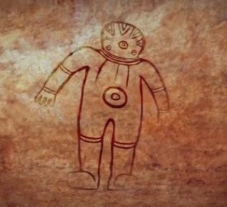 【壁画】地球に来た宇宙人の姿がキモい アフリカの壁画で判明（画像あり