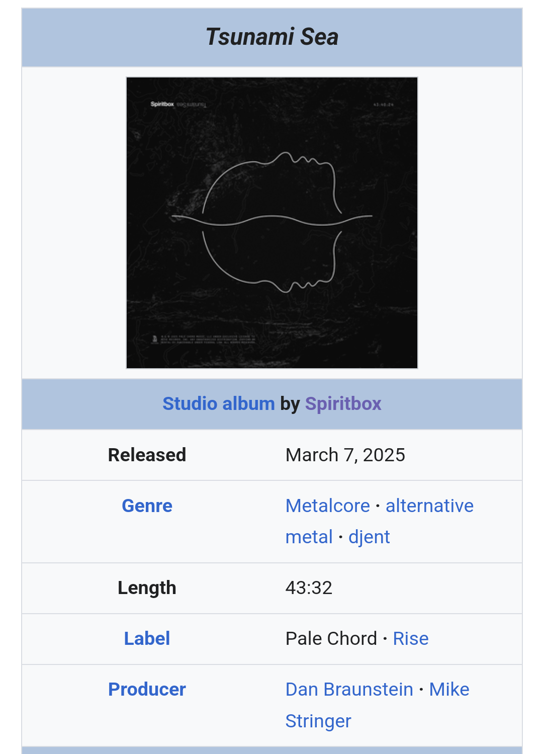 Spiritbox『Tsunami Sea』カナダのプログレッシブメタルバンド、作品