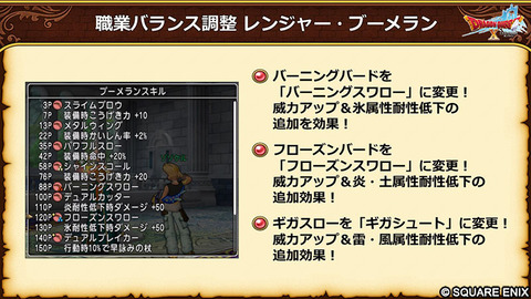 ブーメラン装備