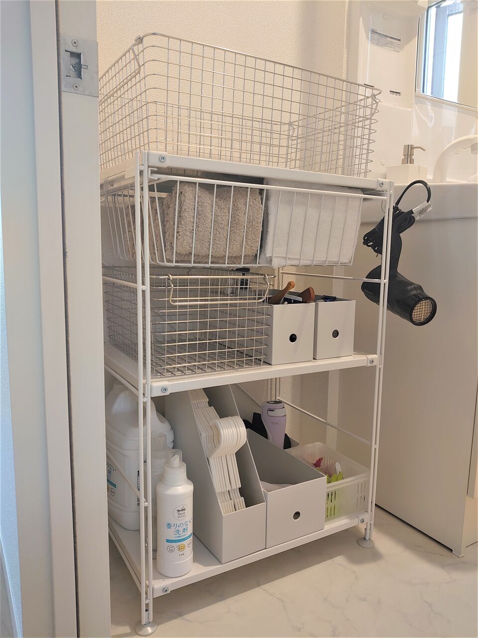 無印良品を使った洗面所収納 ばたこのくらし 無印良品を使った洗面所収納 ばたこのくらし