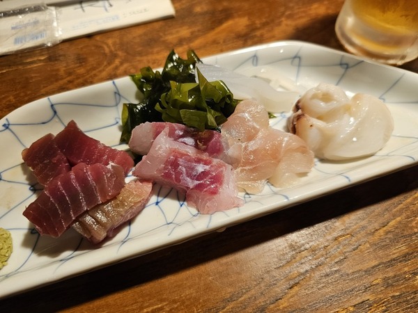 庄内浜のお刺身盛り合わせ