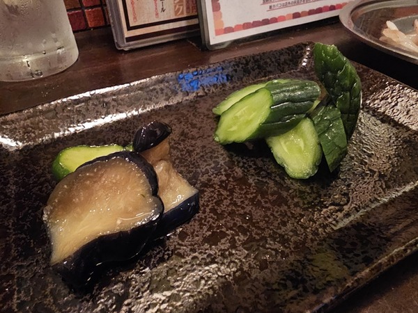 わさび漬けとからし漬け