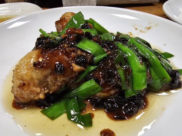 牡蠣の豆鼓炒め