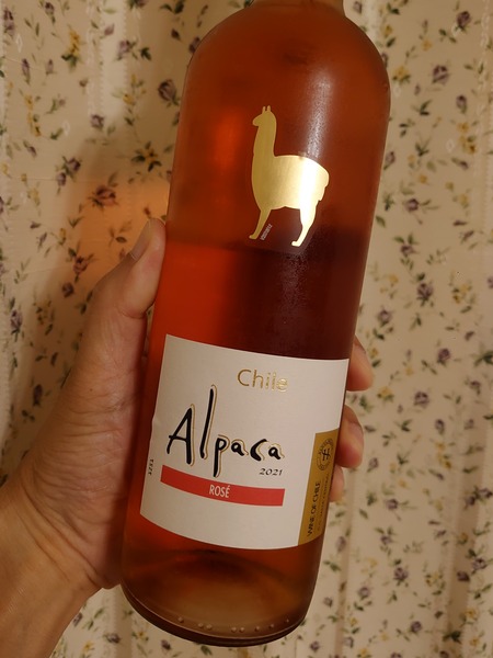 アルパカのロゼで。