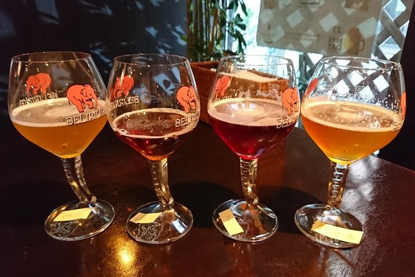 4種飲みくらべ。