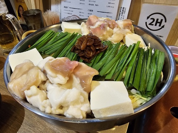 もつ鍋、しょうゆ。