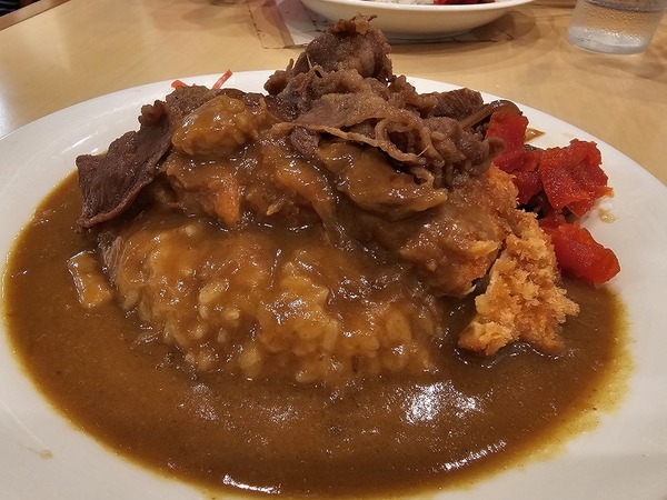 牛丼チキンカツカレー