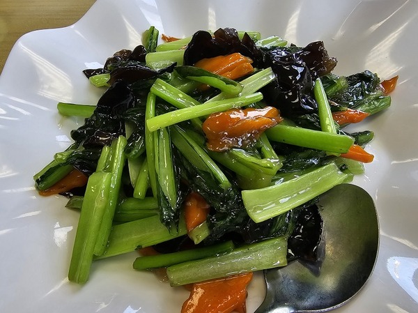 小松菜の塩味炒め