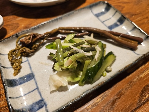 わらびの一本漬け