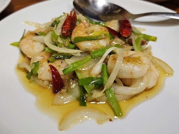 海老の塩味炒め