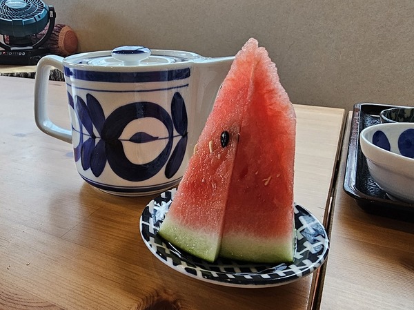 食後にサービス