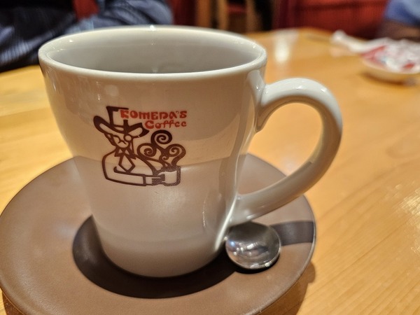 たっぷりサイズのコーヒー