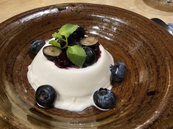 ブラマンジェ、ブルーベリー