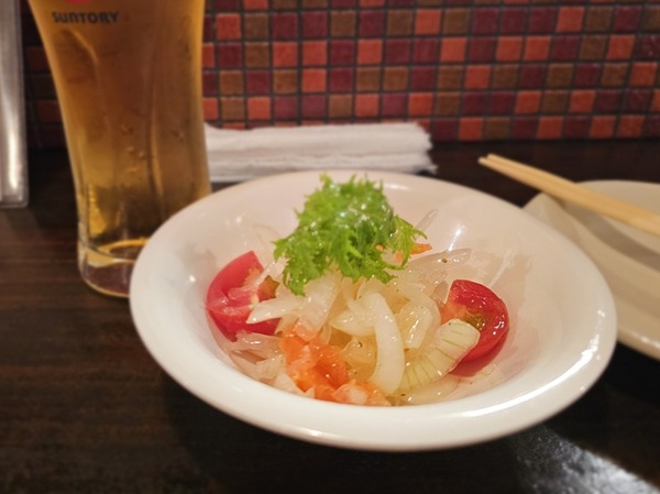 お通しとビール