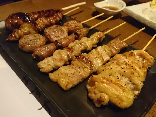 焼き鳥７種。