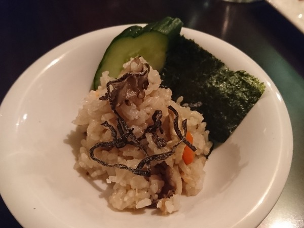 秋の炊き込みごはん。