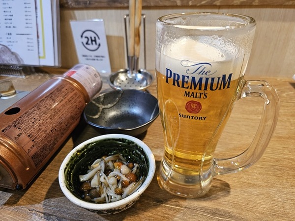 ビールで乾杯