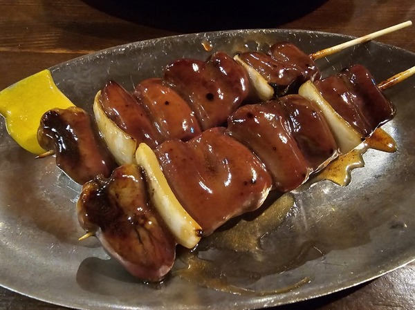 レバーはタレが濃厚