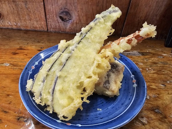 こちらが本日の天ぷら。