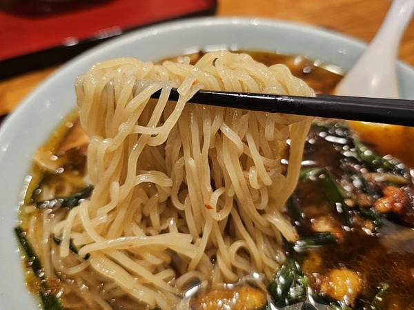 細麺!