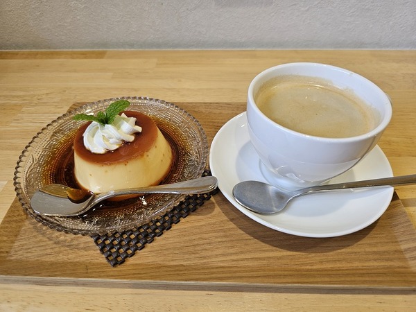 プリンとコーヒー