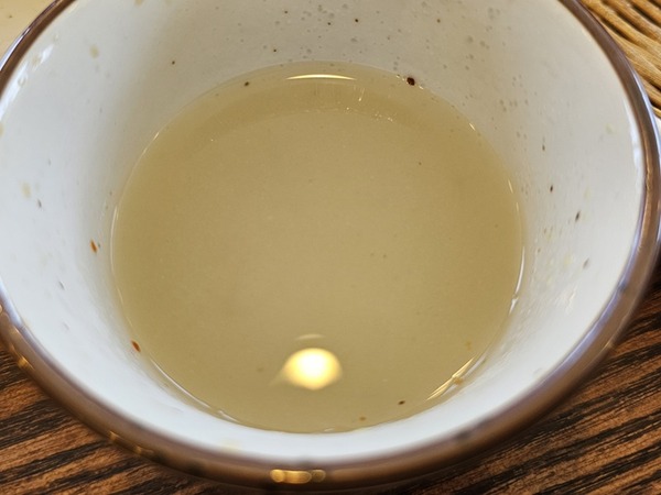 そば湯。