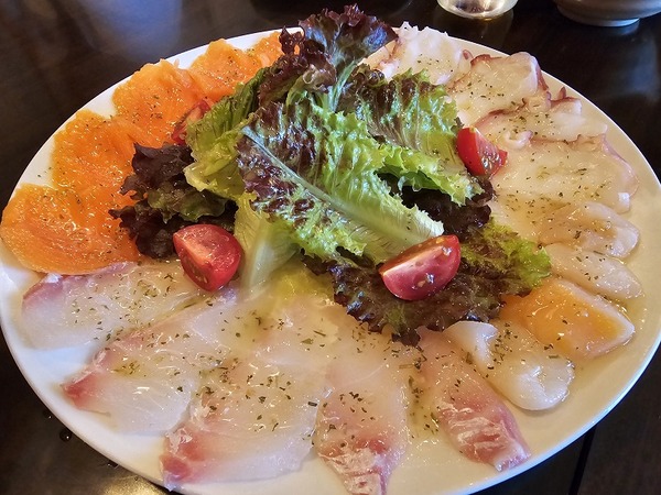 本日のカルパッチョ。