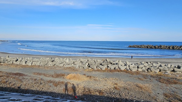 サーファーと海