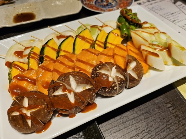 季節の焼き野菜