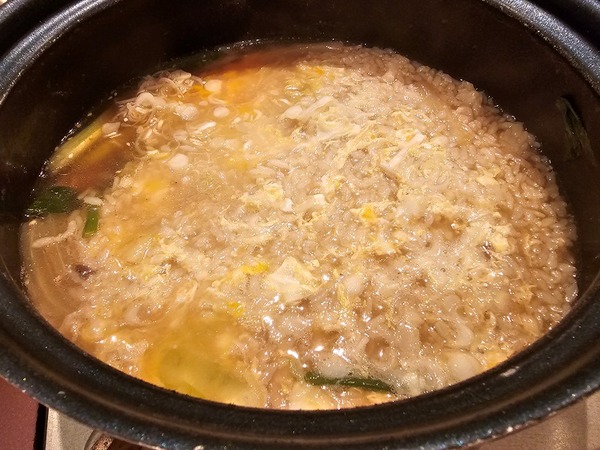 雑炊が旨い