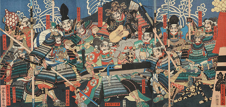 61_歌川貞秀 作「真田昌幸・賤ヶ岳七本槍」