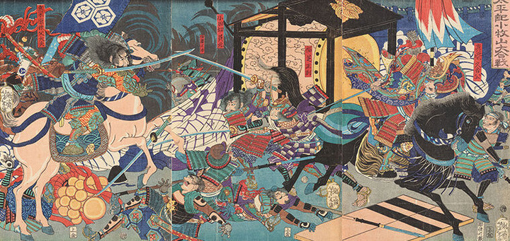 61_月岡芳年 作「太平記小牧山大合戦」
