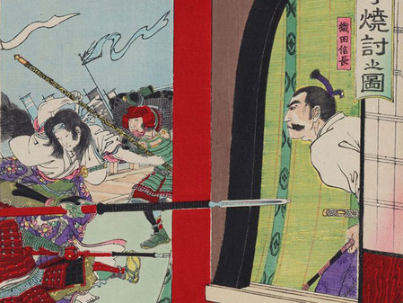 108_本能寺焼討之図