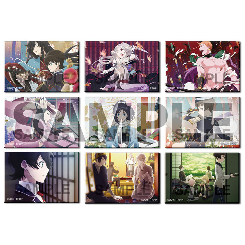 刀剣乱舞-花丸- エンディング スクエア缶バッジコレクション／278円+税