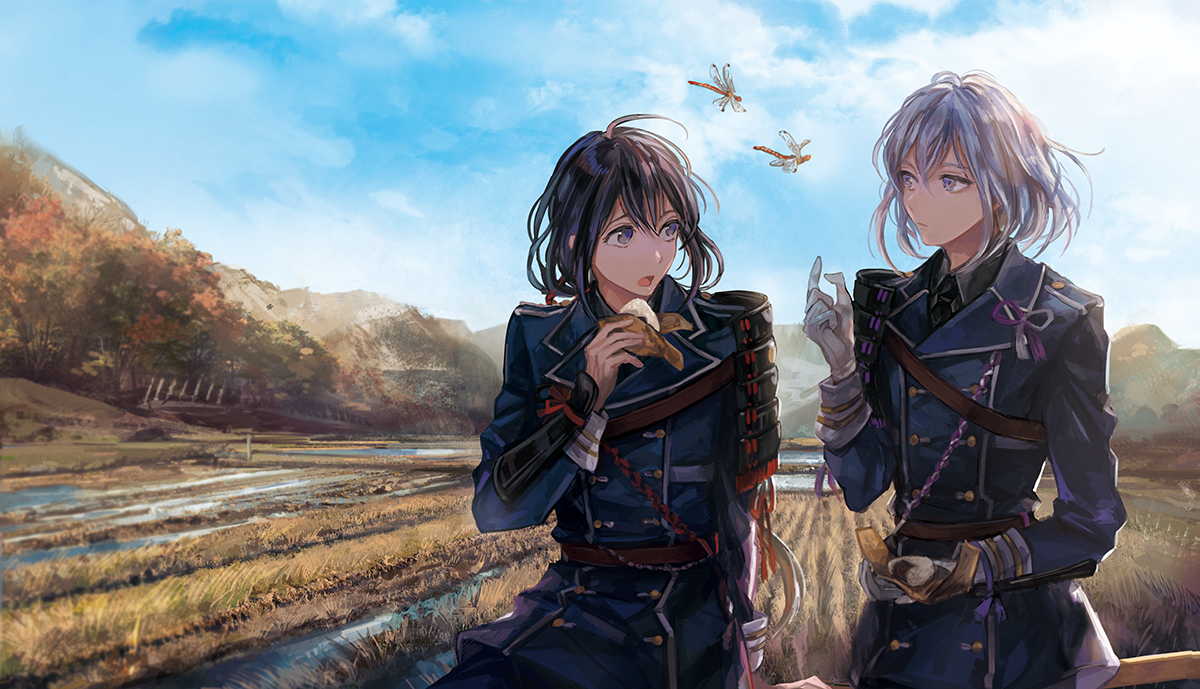 刀剣乱舞 おにぎりを食べる骨喰と鯰尾 とある審神者 とうらぶ速報 刀剣乱舞まとめブログ 刀剣乱舞 おにぎりを食べる骨喰と鯰尾 とある審神者 とうらぶ速報 刀剣乱舞まとめブログ