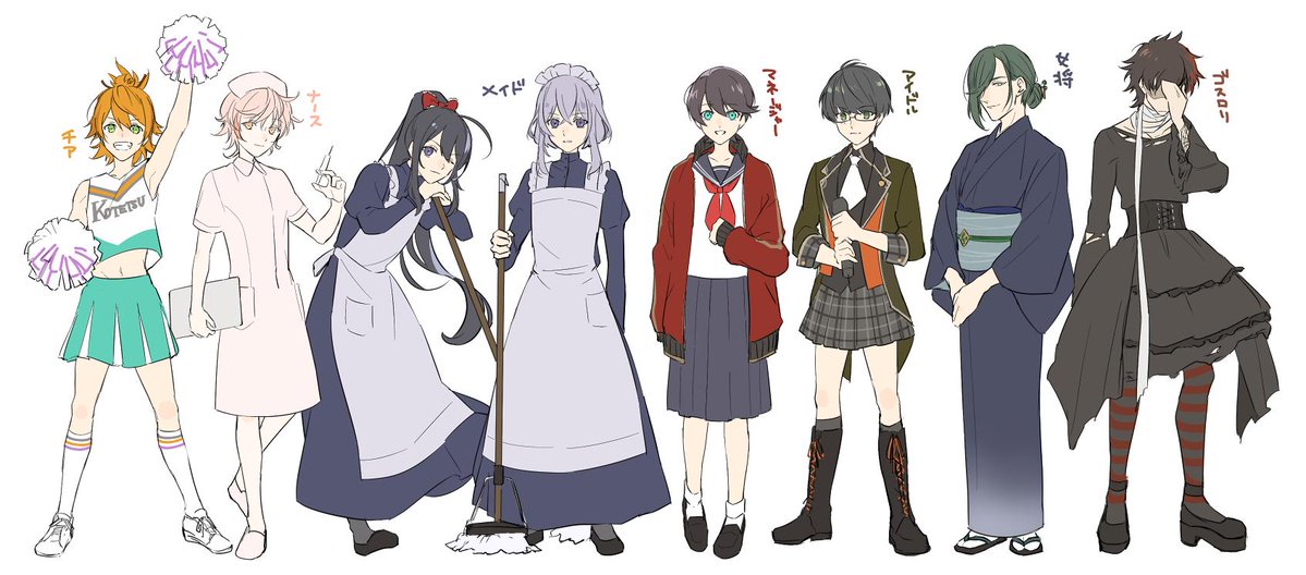 刀剣乱舞 脇差達1人ずつ女装させてみた とある審神者 とうらぶ速報 刀剣乱舞まとめブログ