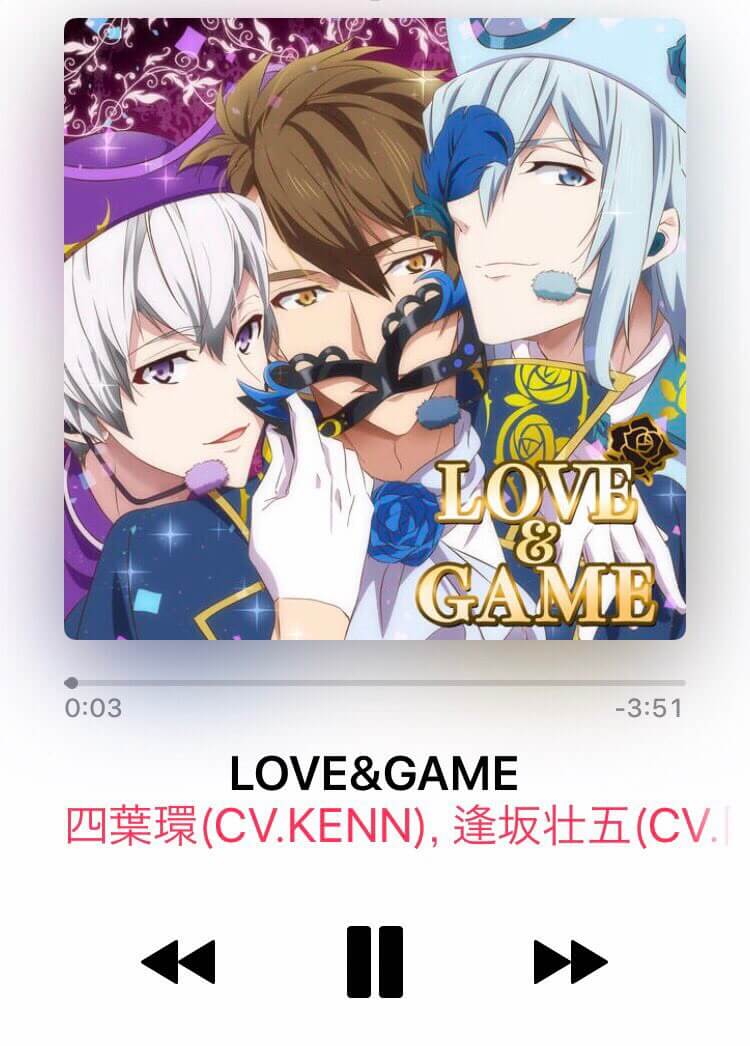 アイナナ Love Gameのitunes Storeトップ3入りを記念してあいことばが公開 イケメンゲーム速報 仮