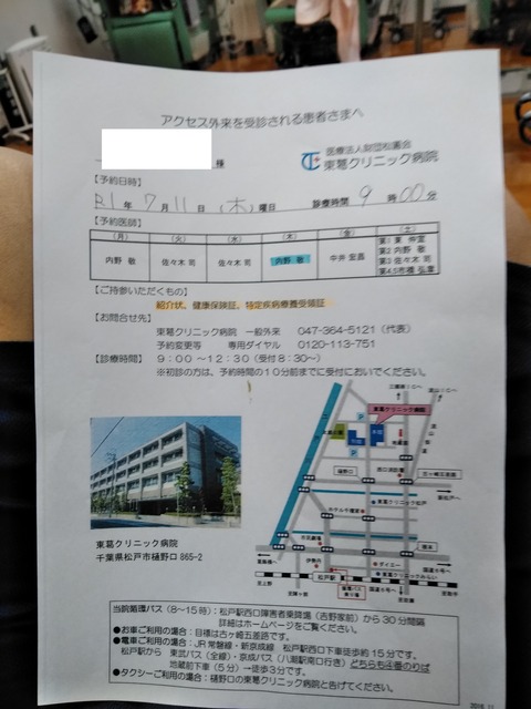 本院クリニック診察
