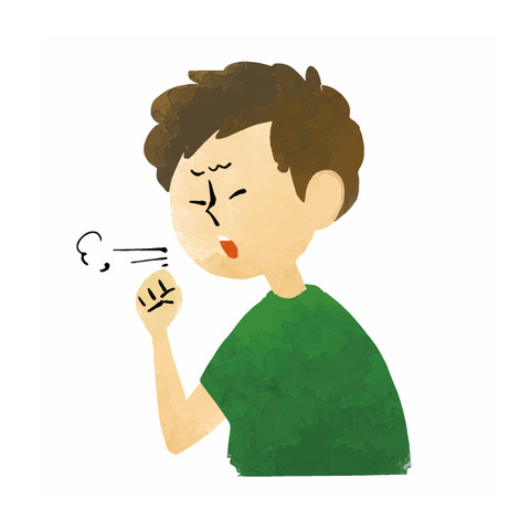 咳する人