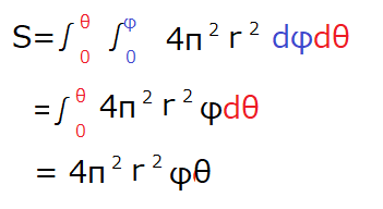 四角形の面積S