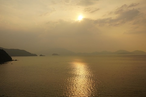 若狭湾夕日