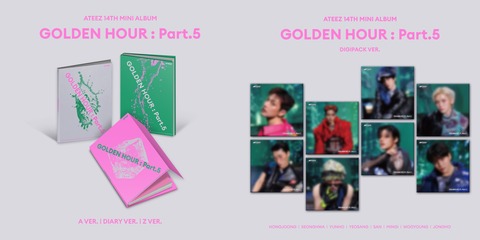 ATEEZ - 14TH MINI ALBUM [GOLDEN HOUR : Part.5] 発売記念ラッキー