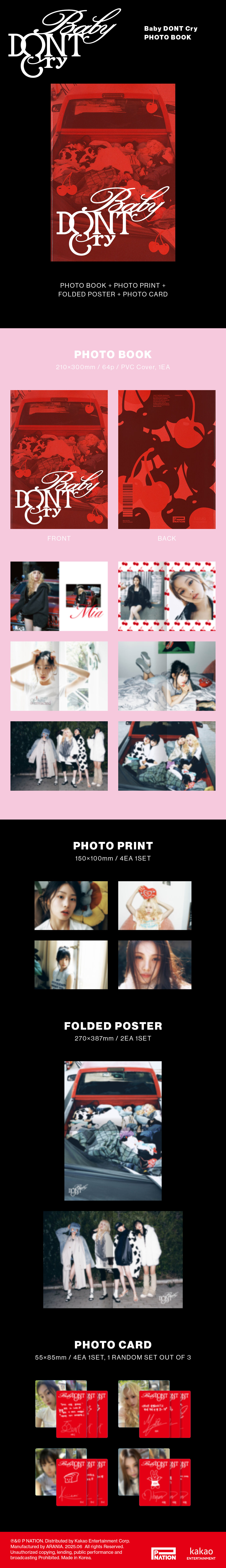 baby dont cry トレカ　チェキ　10種　タワレコ　渋谷　② Baby DONT Cry Debut Single [F Girl] リリース記念 PHOTOBOOK