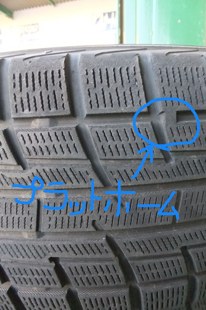 スタッドレスタイヤの残り溝の見方 Two Hot