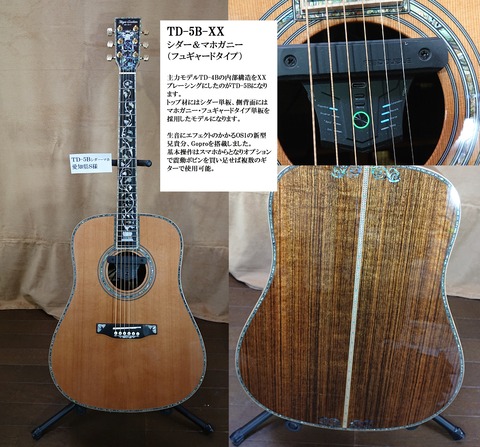 日本最大のブランド TD-5Bシダー＆マホガニー : TOYAギター （夢を形に、趣味の ギター