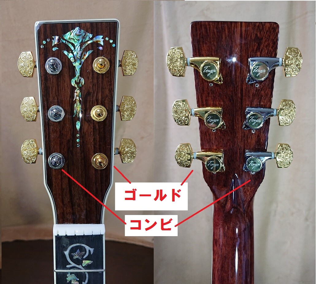 ベルギー製 国内正規品 GROVER グローバー ギターペグ 6インライン