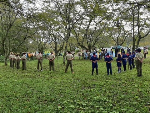 [富山10団] 上和田緑地キャンプ場で団野営（10月8～10日）