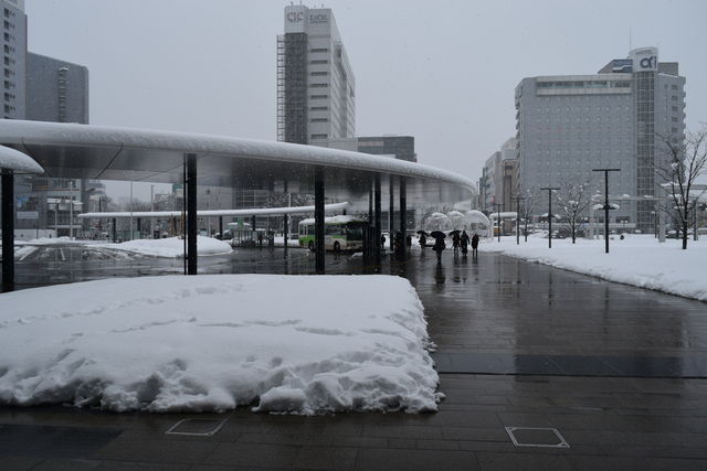 富山駅周辺歩道の雪 観光とやまねっとブログ 富山駅周辺歩道の雪 観光とやまねっとブログ